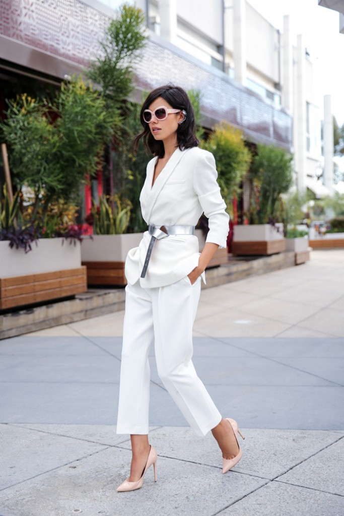 How To Wear Your Favorite White Blazer This Spring